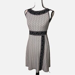 Max Studio Faux Wrap Slinky Knit Dress Size XS Black Gray Contrast Sleeveless